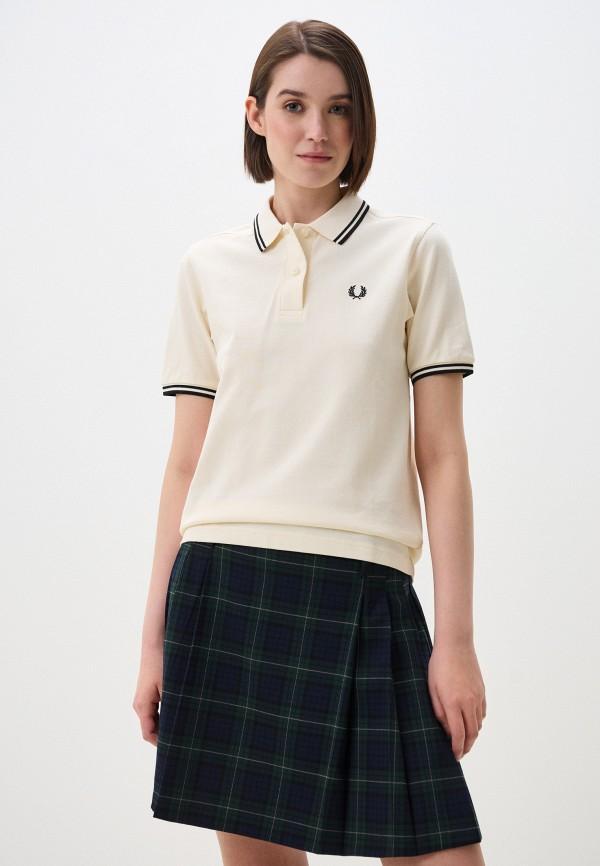 Поло Fred Perry - цвет: бежевый, коллекция: мульти.