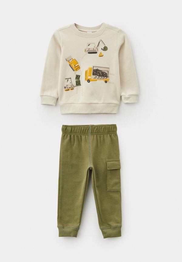 Carter’s | Костюм спортивный Carter’s - цвет: бежевый, зеленый, коллекция: мульти.