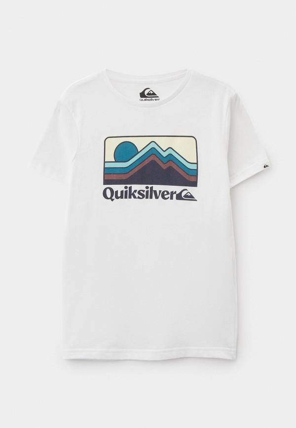 Футболка Quiksilver - цвет: белый, коллекция: мульти.