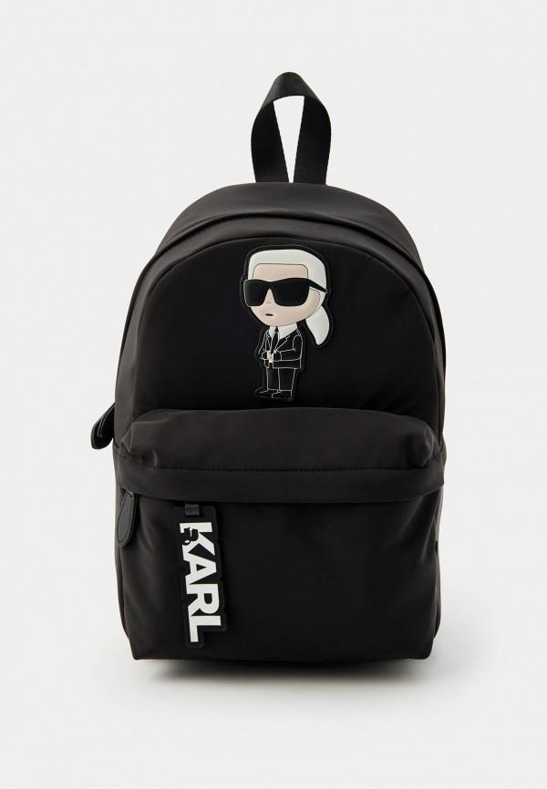 Рюкзак Karl Lagerfeld Kids - цвет: черный, коллекция: мульти.