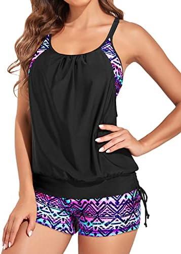 Женские Раздельные купальники Holipick Tankini с контролем живота