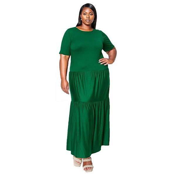 Женское Платье L I V D Plus Size Jourdan Tiered Maxi Dress