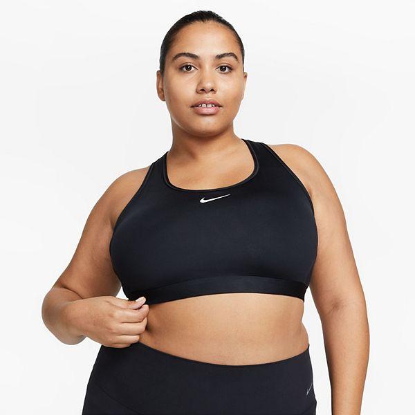 Спортивный бюстгальтер Plus Size Nike Swoosh со вставками, средней поддержки