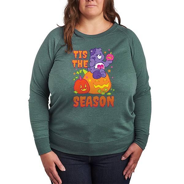 Женская Футболка Licensed Character Plus Size Care Bears Halloween Tis The Season Lightweight French Terry