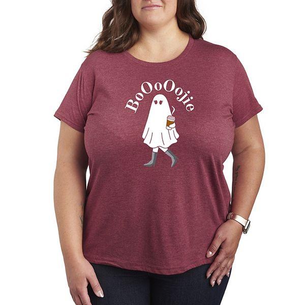 Футболка Plus Size Boojie Ghost с коротким рукавом и округлым вырезом