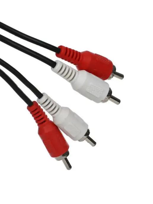 Vcom | 2 RCA на 2RCA av кабель 1.5м тюльпан провод медь