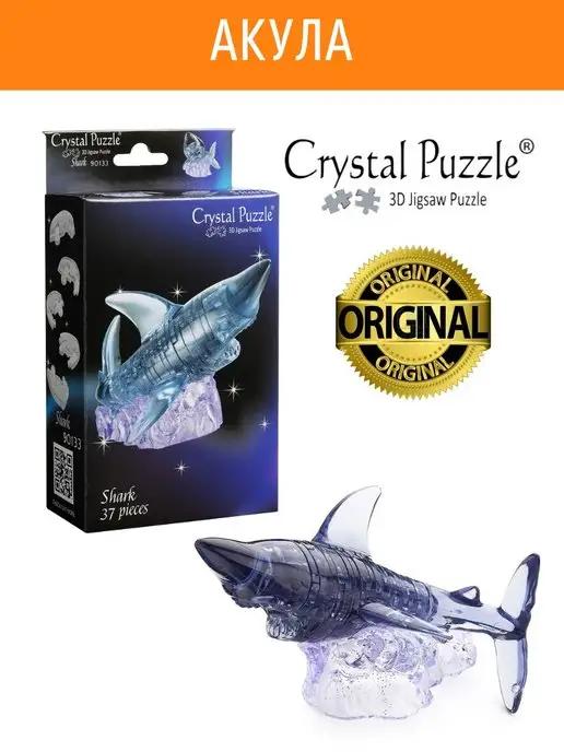 Crystal puzzle | 3D Кристальный пазл IQ игра для детей Акула