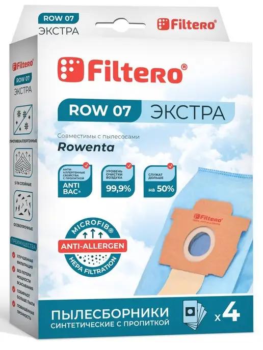 Filtero | ROW 07 ЭКСТРА Мешки для пылесосов ROWENTA, 4 шт