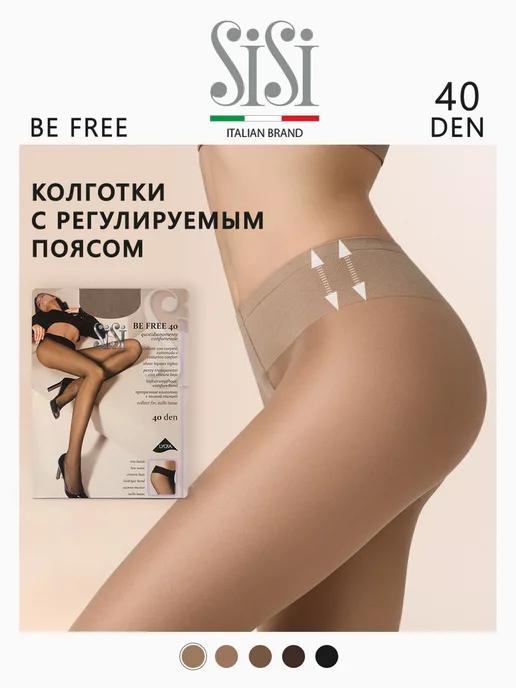 Колготки женские на бедрах BE FREE 40 den Vita Bassa