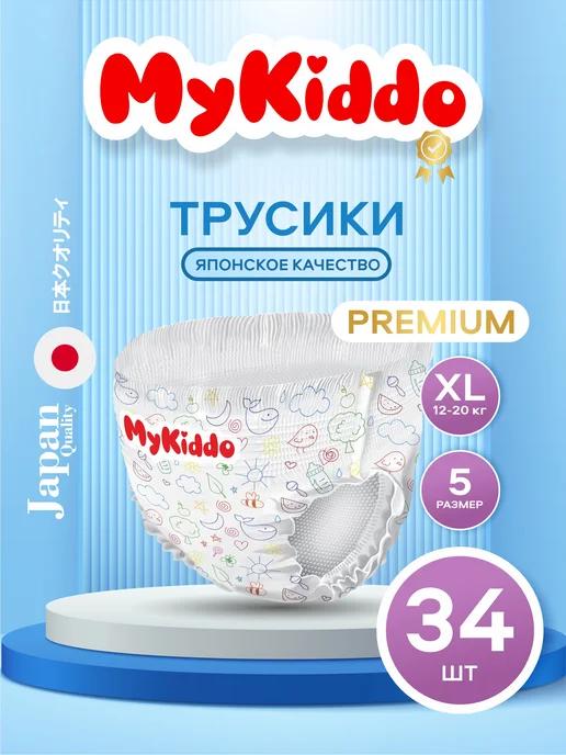 Подгузники трусики Premium 5 XL 12-20 кг 34 шт