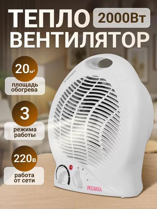 Тепловентилятор электрический Ветерок 20м2