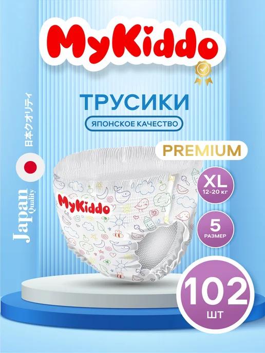 Подгузники трусики Premium 5 XL 12-20 кг 102 шт