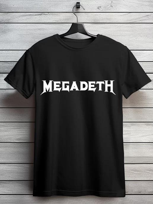 унисекс музыка Megadeth мегадет метал рок футболка с логотип