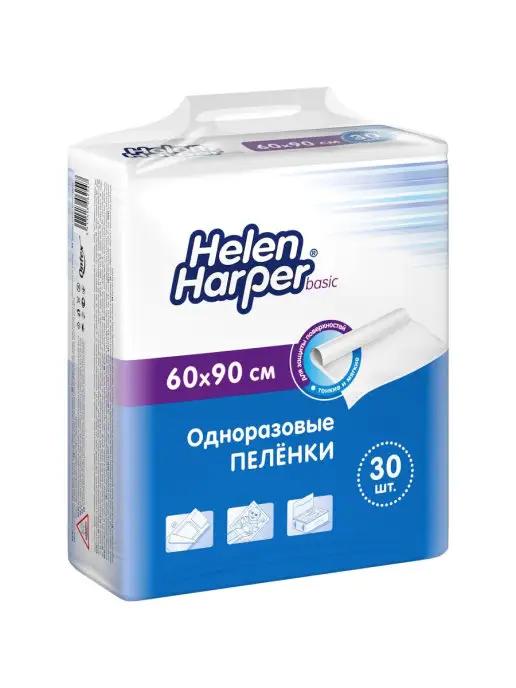 Пелёнки одноразовые впитывающие BASIC 60х90, 30 шт