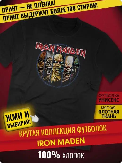 Rock-Rock | Черная футболка Iron Maiden Айрон Мейден