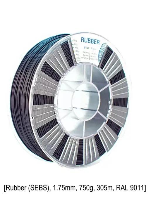 Rubber (SEBS) пластик для 3D принтеров 1.75мм 750г