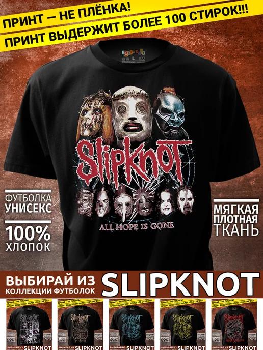 Rock-Rock | Черная футболка Slipknot (Слипкнот)