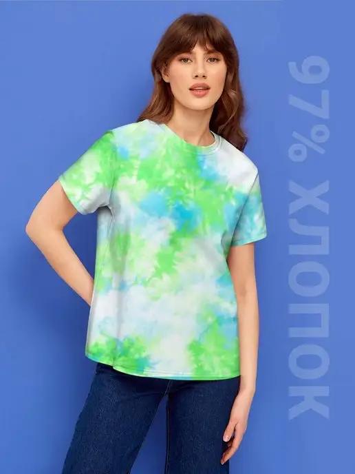 Женская футболка Tie Dye, Тай Дай