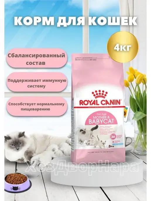 Сухой корм для котят и беременных кошек всех пород 4кг