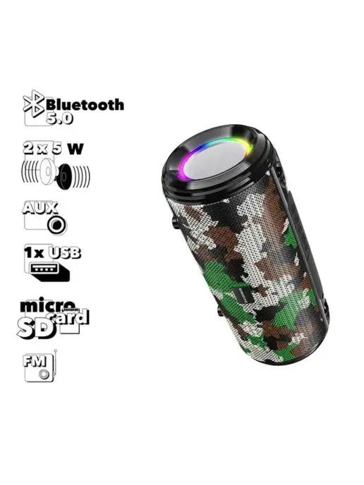 Колонка беспроводная Bluetooth музыкальная microSD USB FM