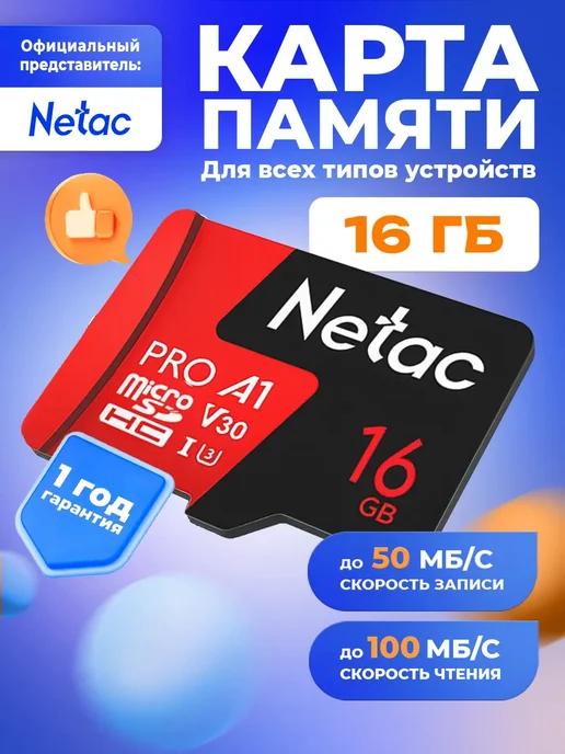 Карта памяти MicroSDHC 16 ГБ P500 Pro Class 10 UHS-I A1 V10