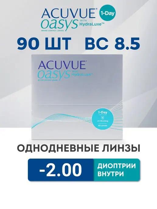 Контактные линзы 90 шт -2.00