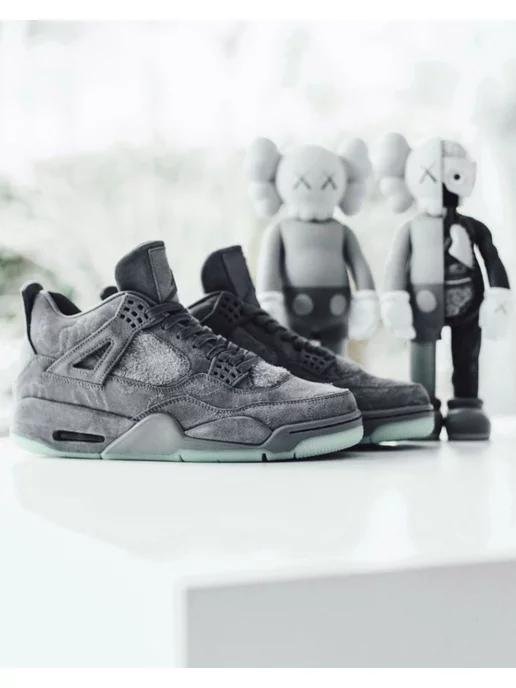 Кроссовки джорданы Nike 4 x Kaws Gray