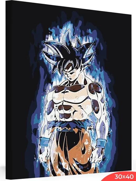 Картина по номерам на подрамнике Dragon Ball 30х40