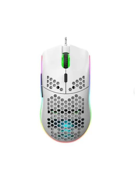 Игровая проводная мышь J900 white