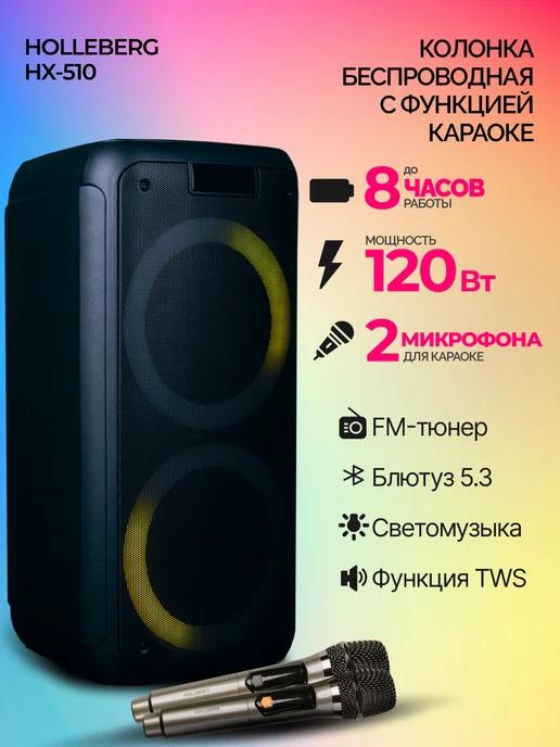 Колонка беспроводная музыкальная Bluetooth с караоке