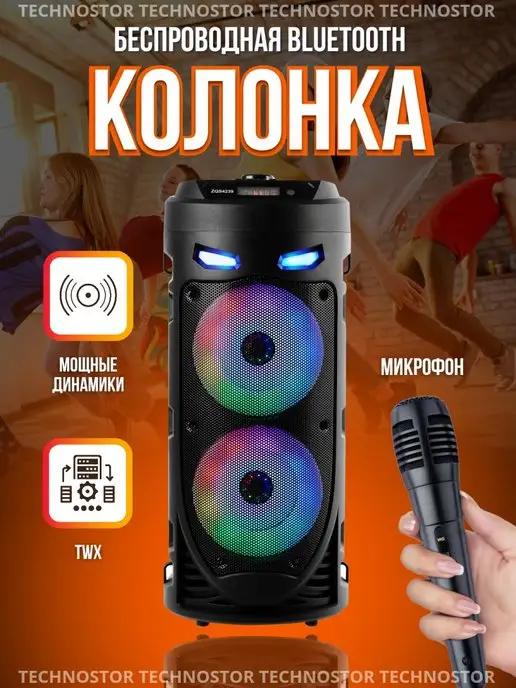 Портативная колонка с караоке Bluetooth