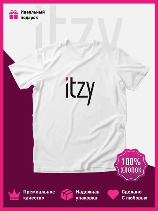 Футболка с принтом Итзи Itzy базовая на груди