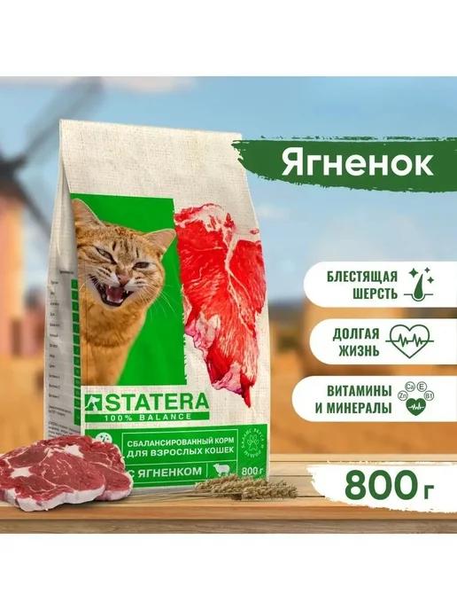 Корм для кошек сухой Статера 800 г