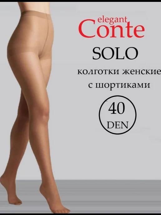 Колготки Conte SOLO 40 den, с шортиками