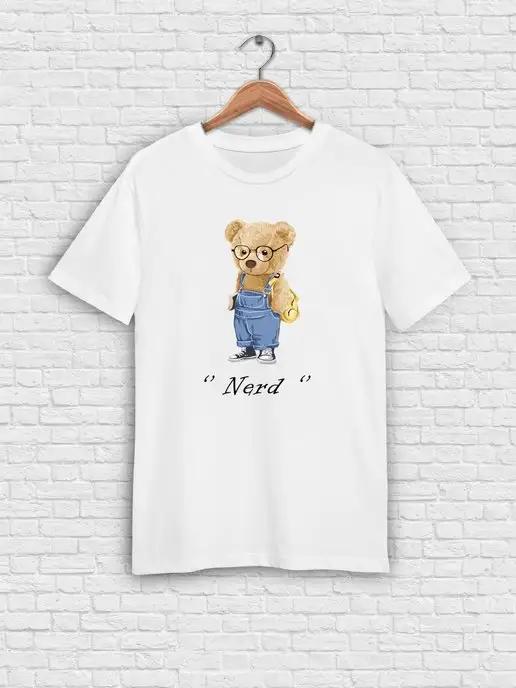 Футболка Зануда Мишка Тедди Teddy Bear мемная рофл