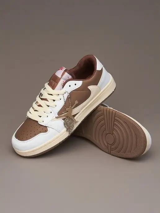 Кроссовки Air Jordan Low 1 Travis Scott кеды джорданы