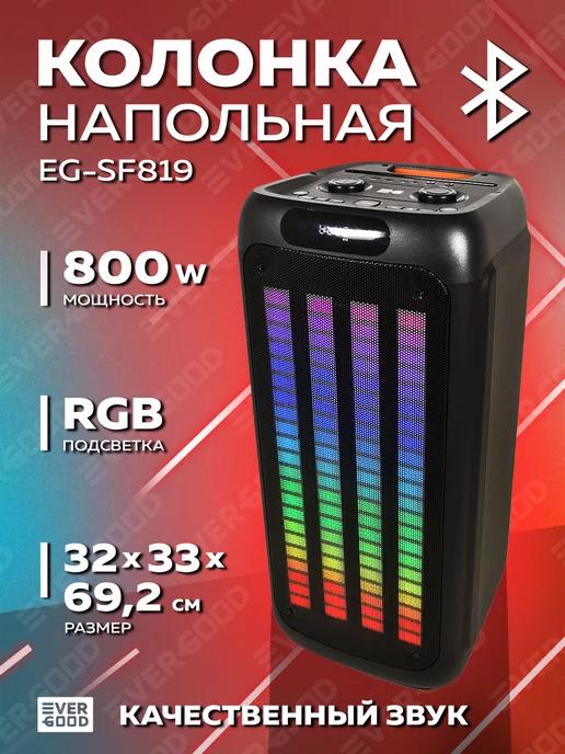 Колонка большая напольная с блютузом 800 Вт