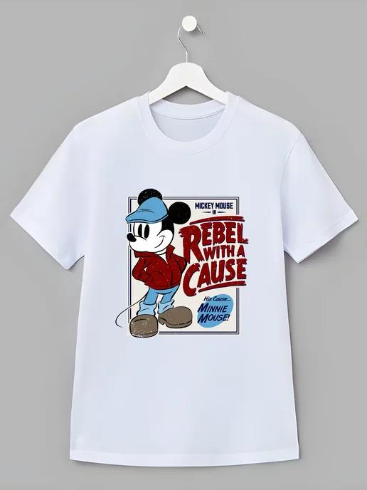 Детская футболка Mickey Mouse Микки Маус Rebel With Cause