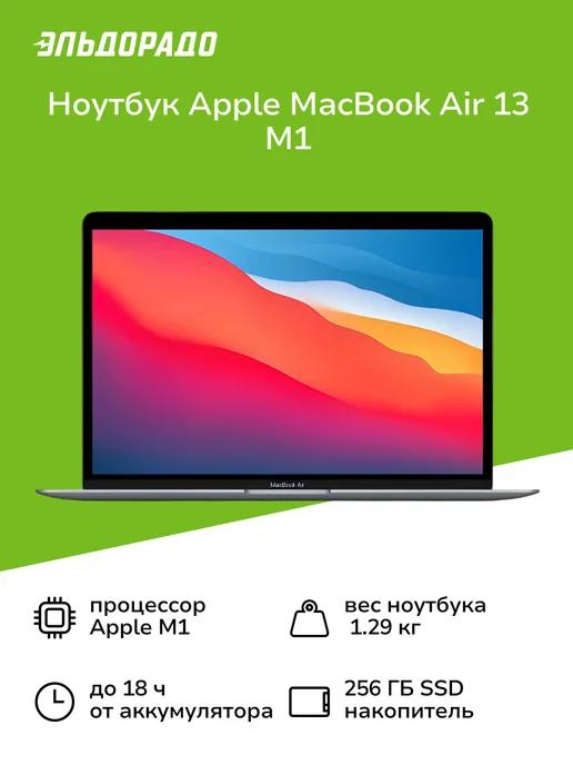 Ноутбук MacBook Air 13 M1 8 256 Space Gray (MGN63)