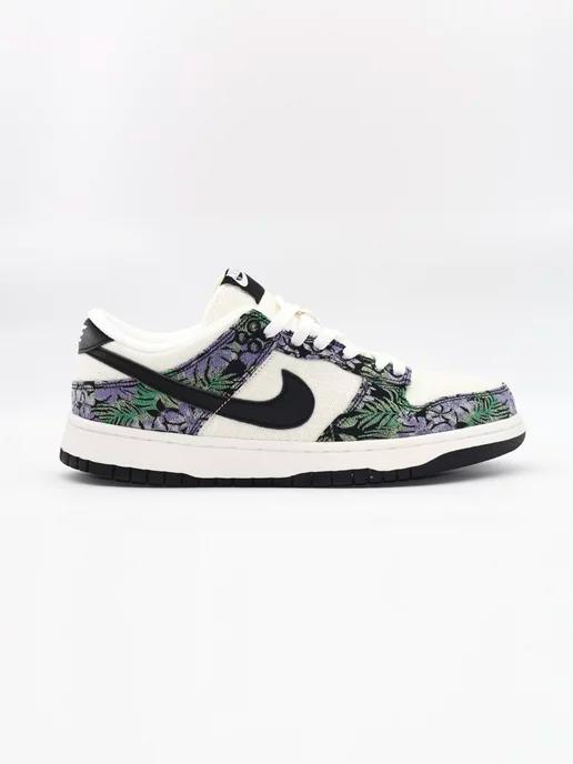 Кроссовки данки SB Dunk Low Next Nature Floral Tapestry