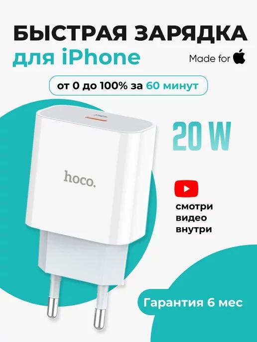 Рукастый Джонни | Быстрая зарядка Type-c, блок 20w