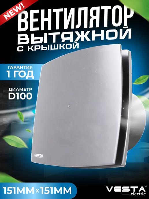 Вентилятор вытяжной серебристый EF-100 Plus SILVER