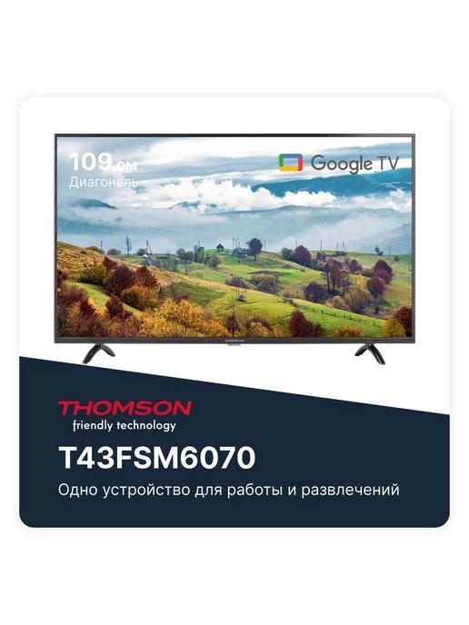 Телевизор смарт 43 T43FSM6070, Wi-Fi, Smart TV, вайфай