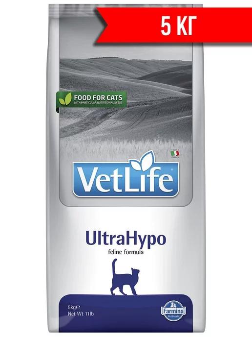 Vet Life UltraHypo корм для кошек сухой, 5 кг