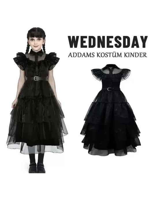 кар-вал | платья Wednesday Addams Уэнсдэй Адамс на Хэллоуин девочки