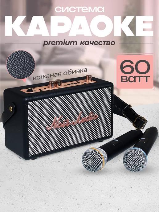 Беспроводной микрофон для караоке с Bluetooth колонкой