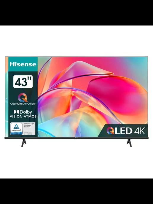 Телевизор QLED 43" 43E7KQ Frameless черный 4K Ultra