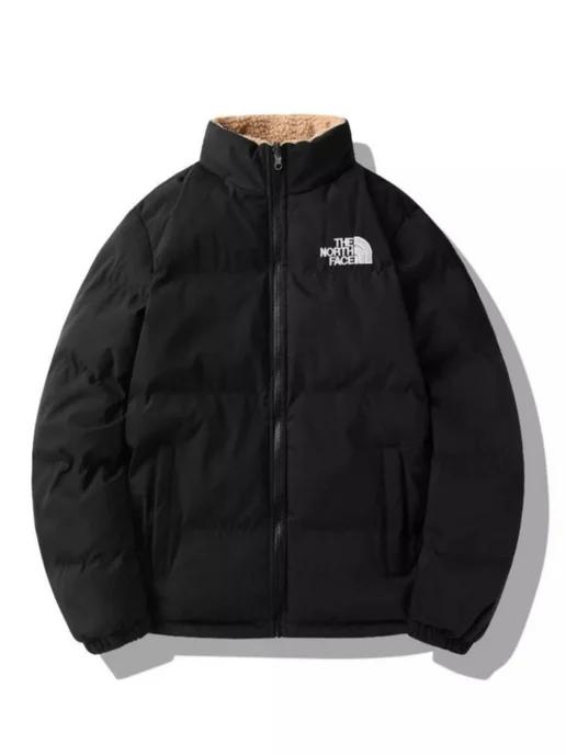 Куртка зимняя оверсайз барашек The North Face