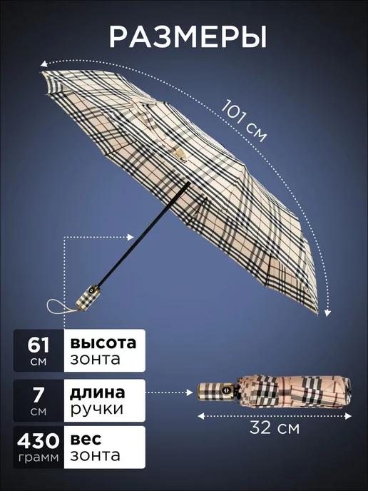 UmbrellasGoods | Зонт автоматический в клетку антиветер