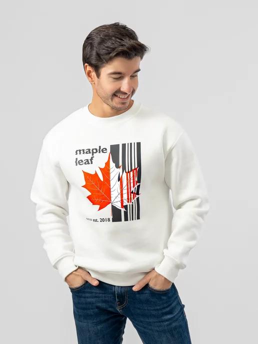 Maple Leaf | Свитшот утепленый оверсайз